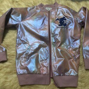 Disney Parks 2021 Walt Disney World 50th Earidescent Bomber Jacket, Girls Medium